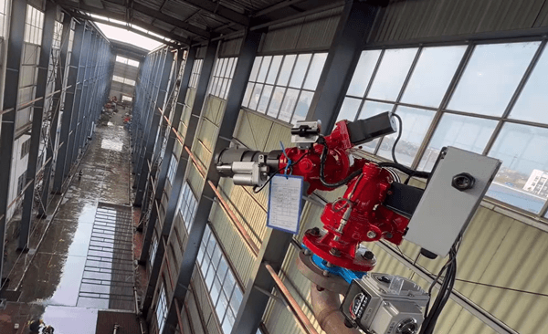 Avtomatik izləmə yanğın monitoru artıq tam yığılıb, sınaqdan keçirilib və tezliklə göndəriləcək